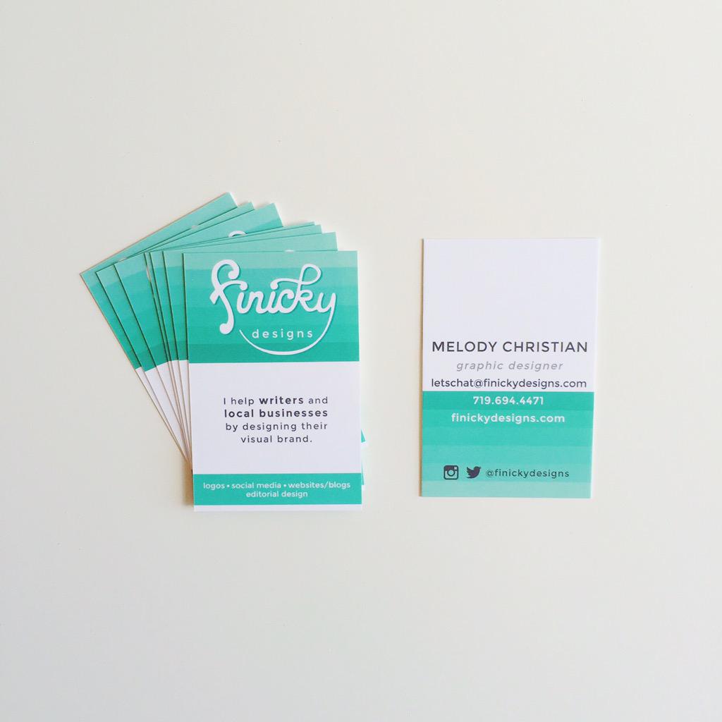 finickydesigns's tweet image. Hooray for new business cards! #businessnerd
