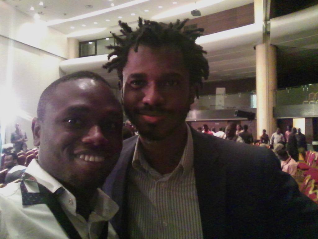 mundus01's tweet photo. So I finally met the defender of the Tech Cabal at the Techplus conference @MrBankole Amazing guy. #Techplus2015 http://t.co/TBsRApSbmB