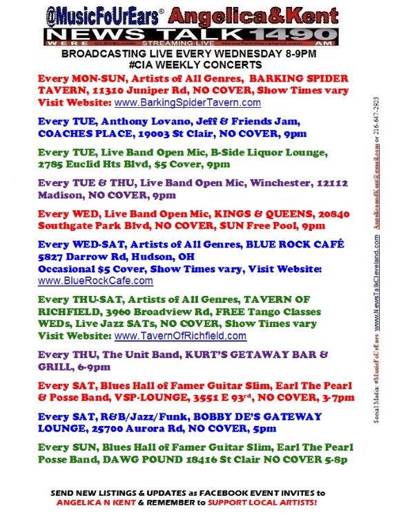 AngelicaSigns's tweet photo. #MusicFoUrEars #NoCover #CIA
#BUZZ

#AM1490WERE List for 
(((LIVE))) #Music!
LOVE 2 PARTY &amp; LOVE #CLEVELAND 216 http://t.co/j4VOV0RyAP