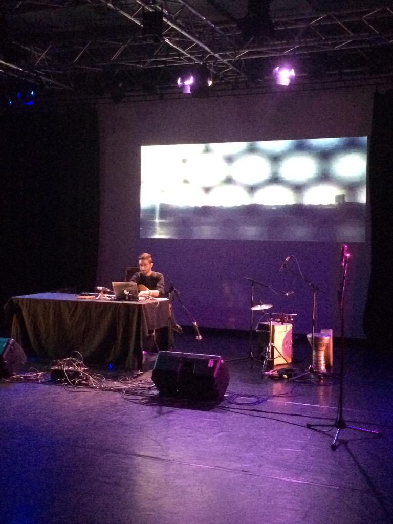 shubbakfestival's tweet photo. #KarimSultan exploding beats upstairs @RichMixLondon #electro #mixing #oud #arab #music http://t.co/IsvB2IwMiB