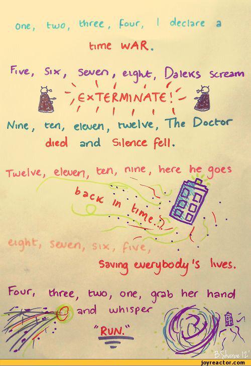 impossibleClark's tweet image. Amazing Doctor Who poem!