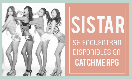 catchmeRPG's tweet image. Buscamos a #SISTAR en catchmeifyoucan.boum.tv , están todas disponibles, ¿entras? . #Bora #Soyou #Hyorin #Dasom
