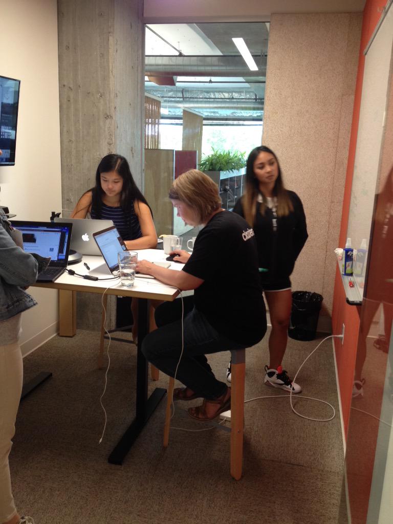 lornaejones's tweet image. Team #4 back end and marketing subteams working on final implementation details.  #codeisqueen #wecode