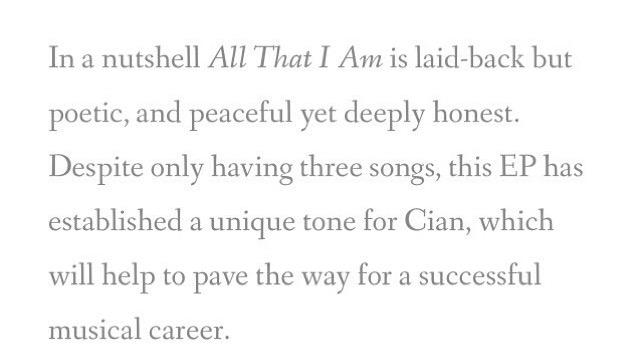 UntitledMusicUK's tweet photo. Great review on a member of the #UntitledFamily. @PPIblog we love you review of @CianOfficial's #AllThatIAmEP ๐ถ http://t.co/q2zGQoGg1W