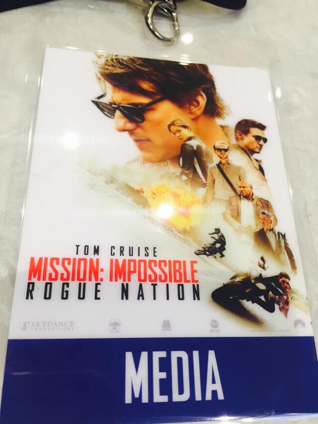 nasreeneldawi's tweet photo. London premiere... Mission complete! @MissionFilm @etnow @TomCruise @carlyjsteel @BradBessey #MissionImpossible http://t.co/fn0TSuotd7