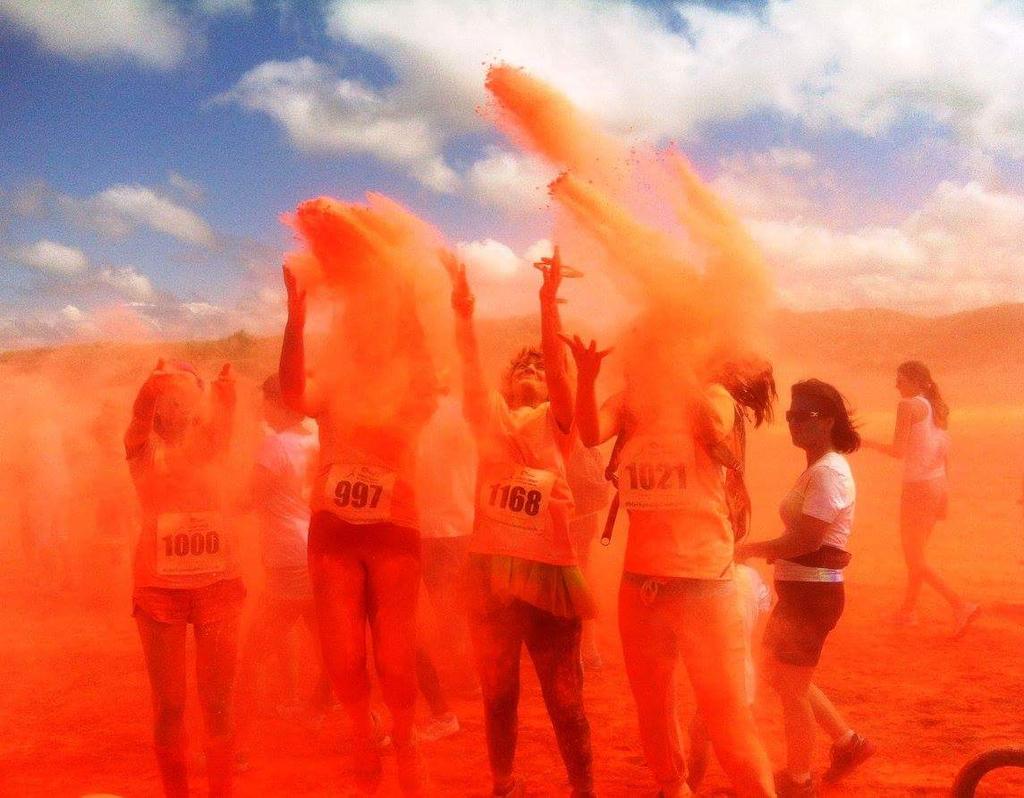 Another pic from today's #colourrun so much fun! #blackpoolcoloursplash