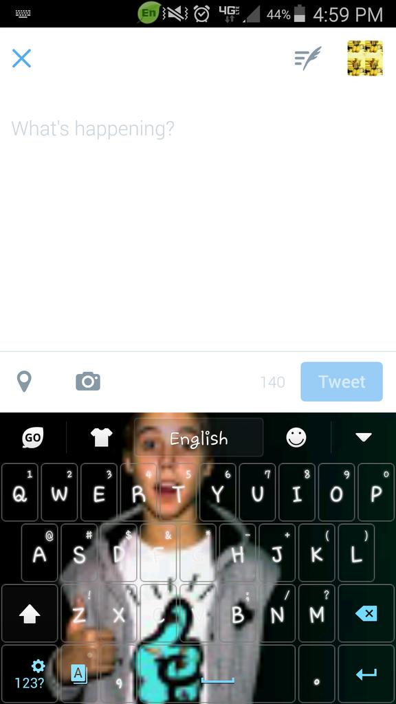 TMicheleYoder's tweet image. Look at my amazing gkeyboard @TheMattEspinosa it's perfect!