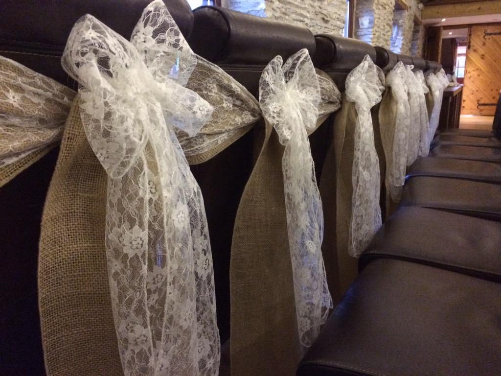 Chris707John's tweet image. Another hessian &amp;amp; lace @Jabajak #differentdesign #rustic # nocovers #Carmarthenshire