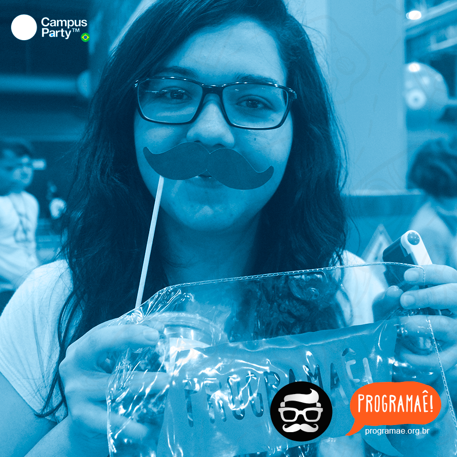 OficialMustache's tweet photo. #Desafio02: Nossa terceira ganhadora! @Julinception :D @programaebrasil #mustachenacp #cprecife #cpr4 http://t.co/q6E36O0KM1