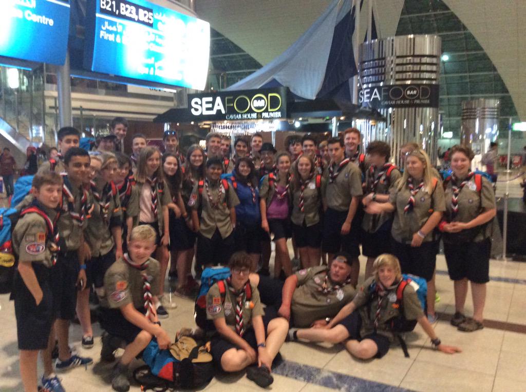 Safely arrived in Dubai.  Only 45 minutes until we are off to #Japan2015