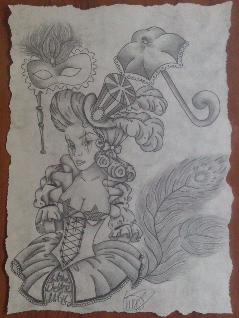 Ly_Di__'s tweet photo. #Amazingdraw #Art Cabbaret Girl. ~ Ly http://t.co/TCTxD01a9R