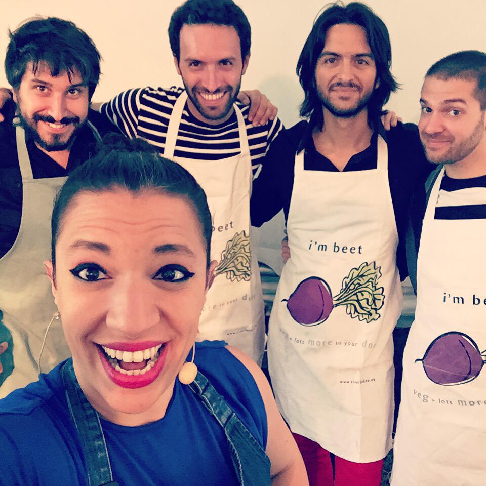 @WOMADCHARLTONPK <a href="/Andresrot/">Andres Rotmistrovsky</a> <a href="/marcelowoloski/">Marcelo Woloski</a> <a href="/jamesshippmusic/">James Shipp</a> <a href="/hernandezguitar/">Ignacio Hernandez</a> <a href="/magdagiannikou/">Magda Giannikou</a>  #tastetheworld #aprons