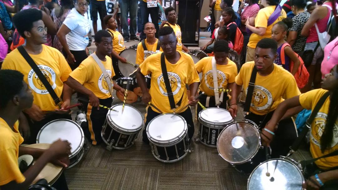 AstroParent's tweet image. Astro's Drumline at The Back to School Bash