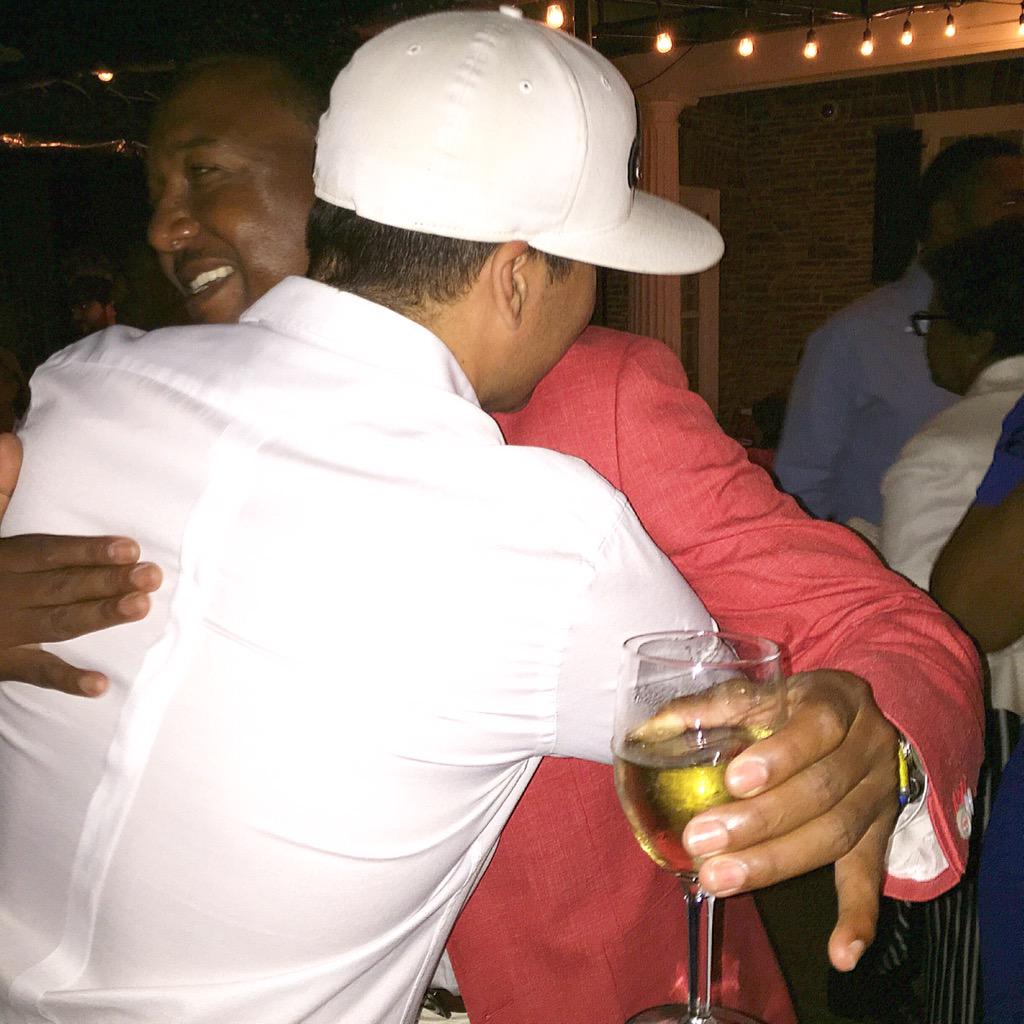 AnnakinSlayd's tweet photo. Thrilled that I got to tell Pedro Martinez how proud we are of him. Myself personally and all of @exposnation http://t.co/TEuf6HMlVz