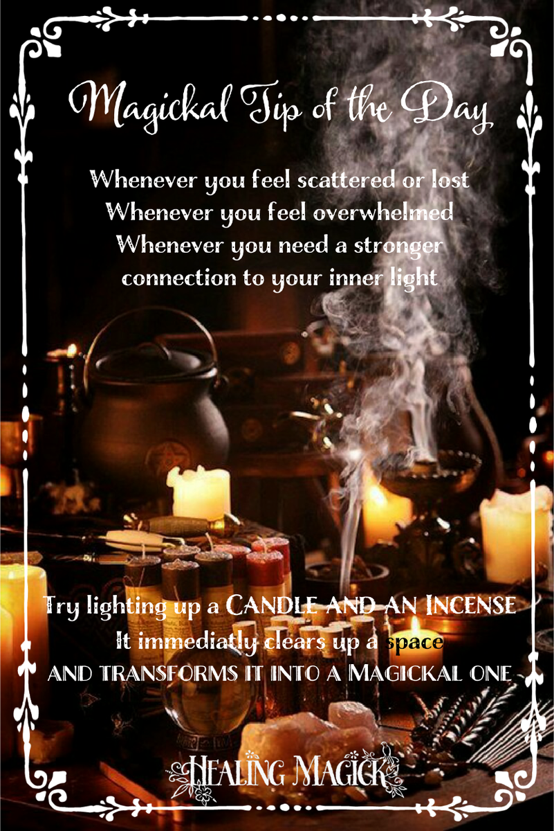 HealingMagick's tweet photo. Magickal Tip of the Day! #witch #witchcraft #pagan #wicca #spirituality #Newage #magicktip #magick #energyclearing http://t.co/hven8MDnJ0