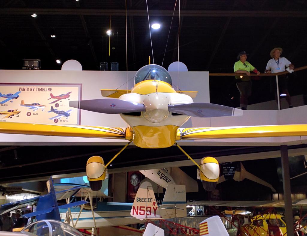 What a beautiful Catto prop on the RV-1 in the EAA Airventure Museum #OSH15