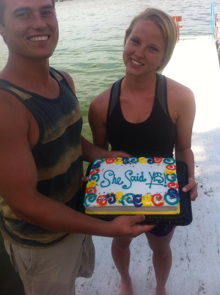 troymjames's tweet photo. Oh yeah!  Congrats @ThatKiddMicah and @allieherbs #lovebirds http://t.co/UKM6CLLB0L