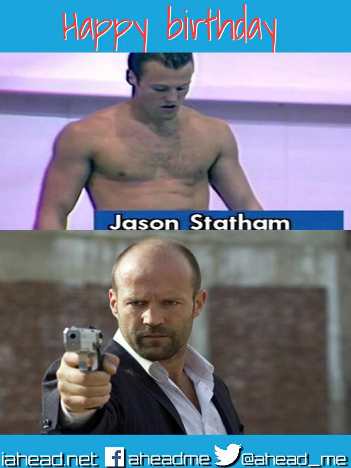 What do you do after your diving career is over. You become a badass hollywood actor! Happy birthday Jason Statham 