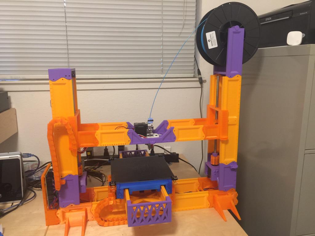 revarbat's tweet image. Previously mentioned 3D printed 3D printer. #printception