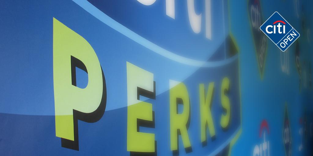 Citibank's tweet image. Citi Perks can happen at any moment at the #citiopen #superclose citi.us/1gPNFve