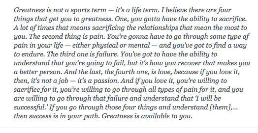 semil's tweet photo. .@JeromeBettis36 on how to achieve greatness, absolutely loved his speech: http://t.co/y9EWGZwhWb