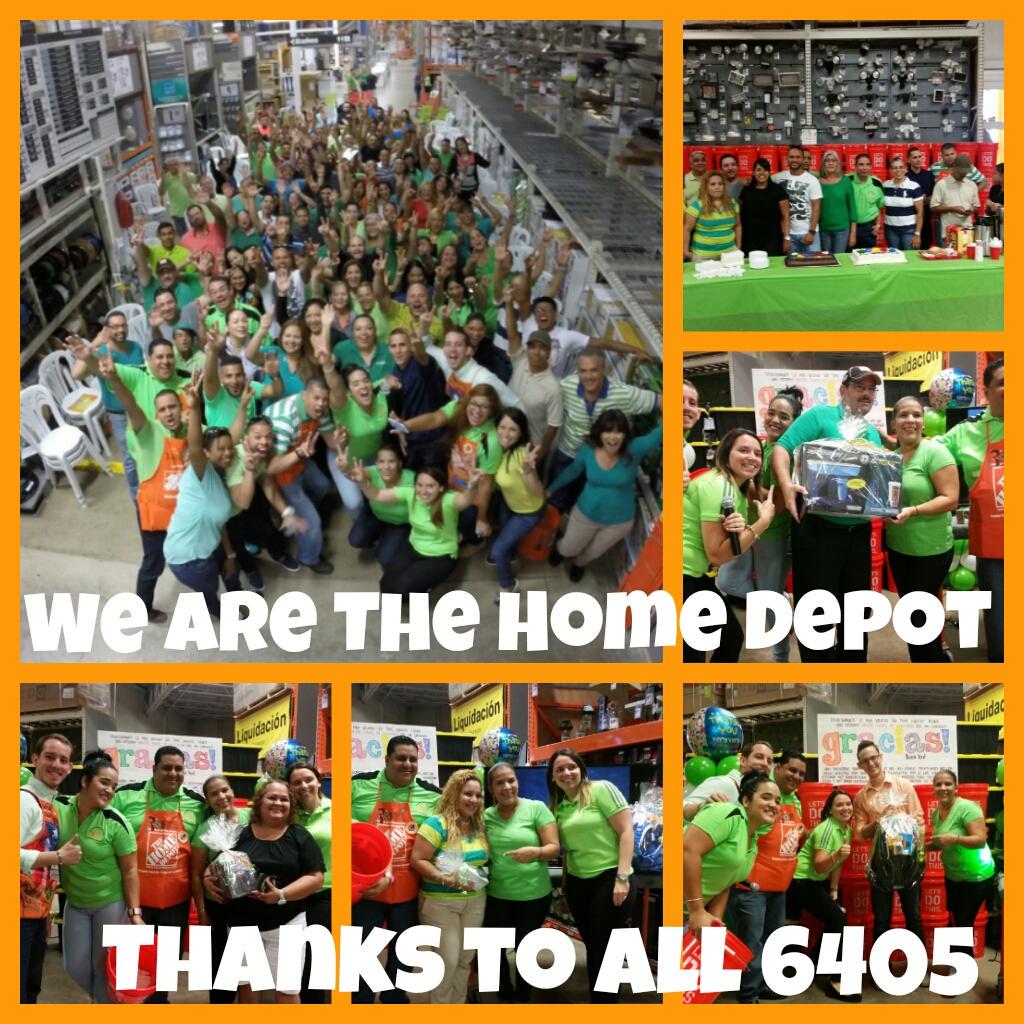 amendoza7318's tweet photo. Because we are The Home Depot #Bigfamily #CelebratingOurWork🎉 So proud being part of team 6405 ☝👏🎉 Having fun. http://t.co/zkYjxgOZnm