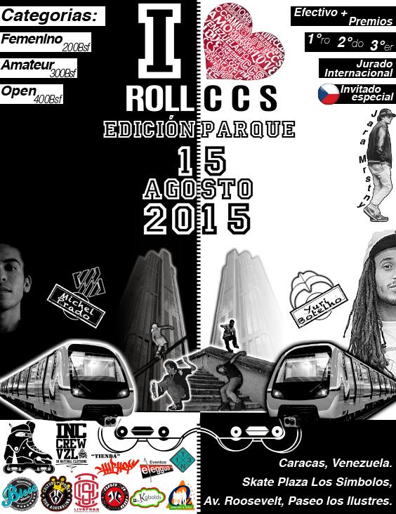 rollerscaracas's tweet photo. Nuestras Próxima Competencia. " I LOVE ROLL CCS 2015" Sábado 15 de Agosto. Llégate!!! http://t.co/FCd33LRVm6