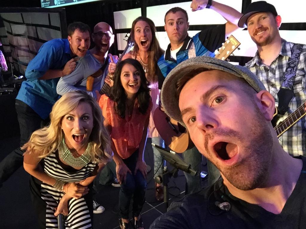 DougGreen94's tweet photo. Worship team selfie #ThriveSelfie @iamThriveChurch http://t.co/n7DP9HaDJz