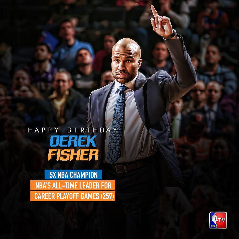 Happy Birthday to 5-time NBA champ, Derek Fisher 