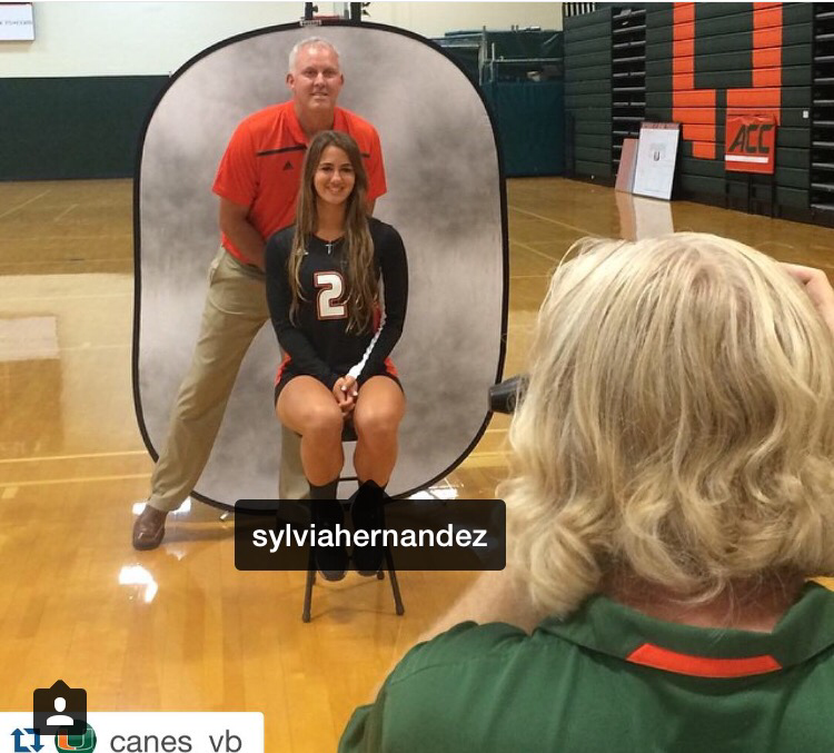 miamielitevb's tweet photo. Check out ME ALUMNI @sylviahernandez photoshoot today with @canes_vb #miamielite #MEalumni #MEfam #canesvb http://t.co/rgRJqN3lrY