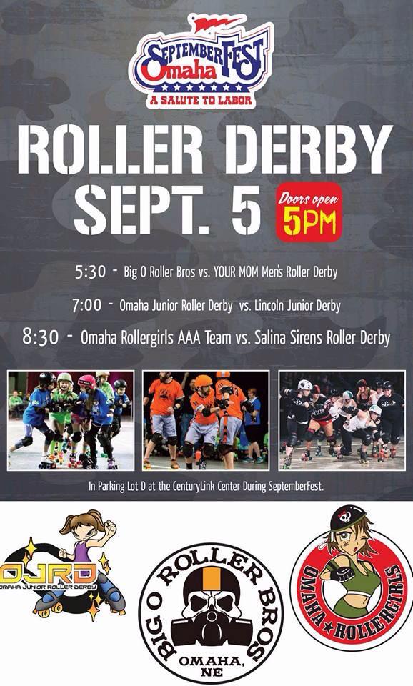 OmahaDerby's tweet photo. @OxRxG @BigORollerBros @YourMomMRD @SalinaSirensRD @SeptFestOmaha @VisitOmaha @omahaNeRR http://t.co/GbshPE3Hyq