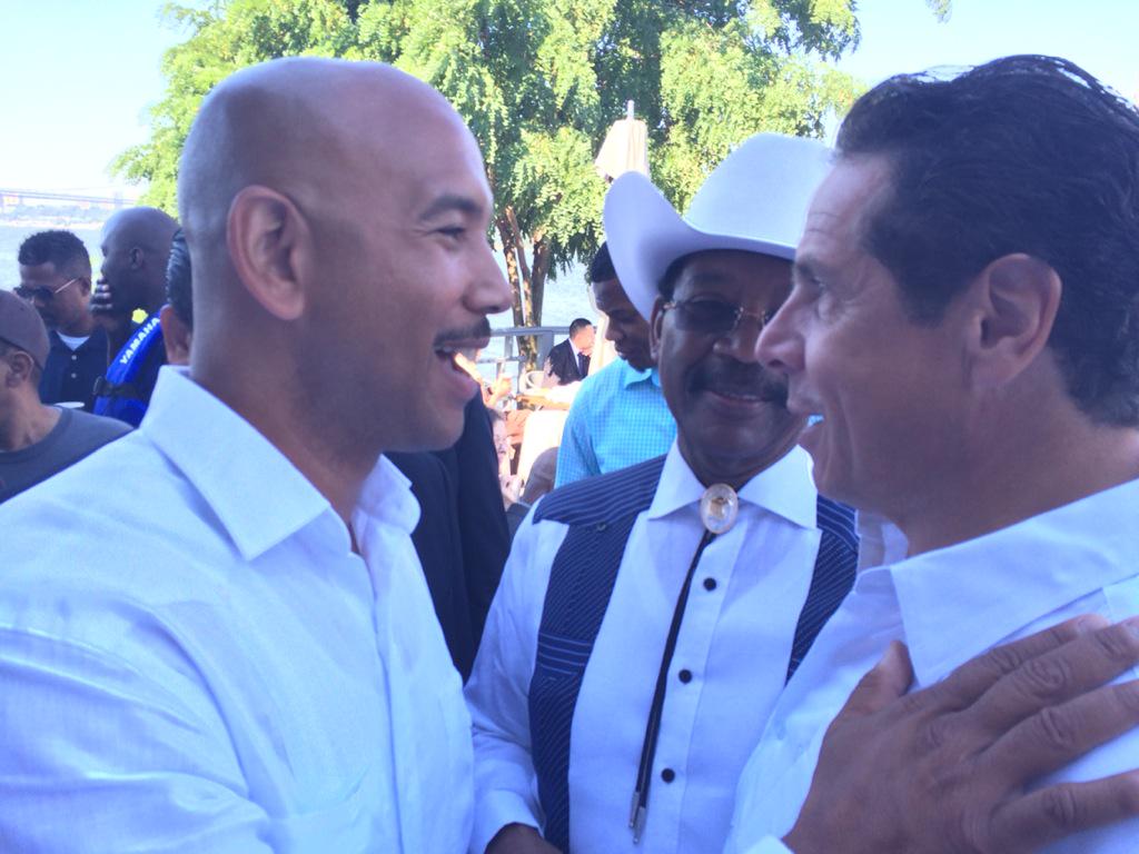 rubendiazjr's tweet photo. With my friend @NYGovCuomo and my father @revrubendiaz at today's National Dominican Day Parade! http://t.co/JYBixForIa