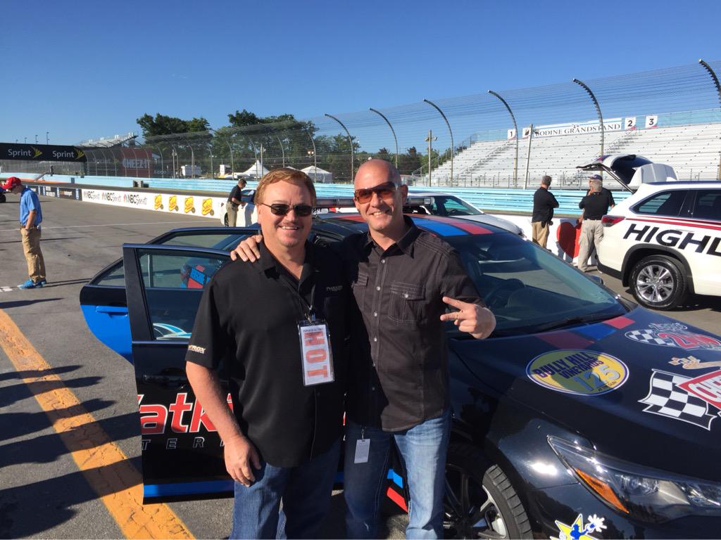 MattyK_Ski's tweet photo. A little pace car lap fun @WGI w/ @TweakerShot client & #Sweeps winners - Ty #TweakerShot #NASCAR & #WatkinsGlen ๐๐๐ป http://t.co/cRDdYTSiV9
