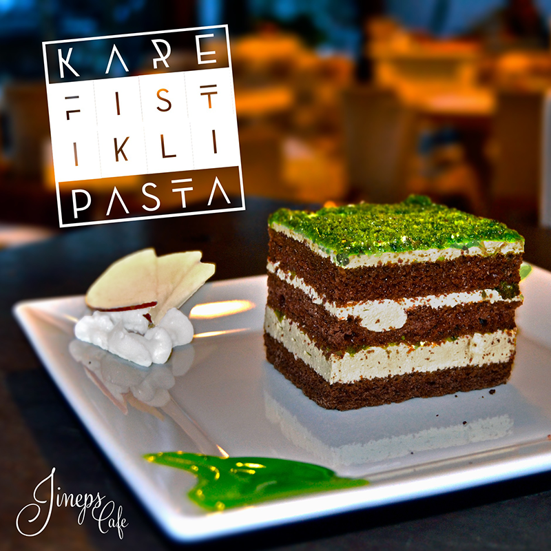 jineps_cafe's tweet photo. Pazar gününüzü Kare Fıstıklı Pasta ile tatlandırın :) Afiyet olsun. http://t.co/84cse797Rw