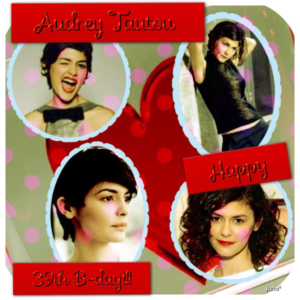 Audrey Tautou 

Happy 39th Birthday!!!

9 Aug 1976

French Actress & Fashion Model 