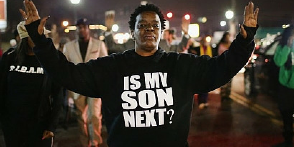 Blavity's tweet photo. One year after #Ferguson, technology is bringing racism to light http://t.co/luciQAFr5A http://t.co/d8X2roWjAf