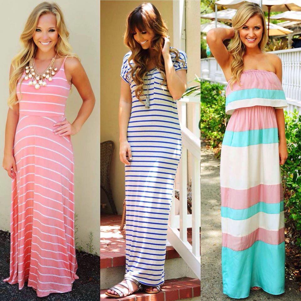 #Stripes are always a good idea 😍 #LinkInBio | 10% OFF code HANNAH10 #ShopHopesRep #Maxi #Dress #OOTD #SundayFunday