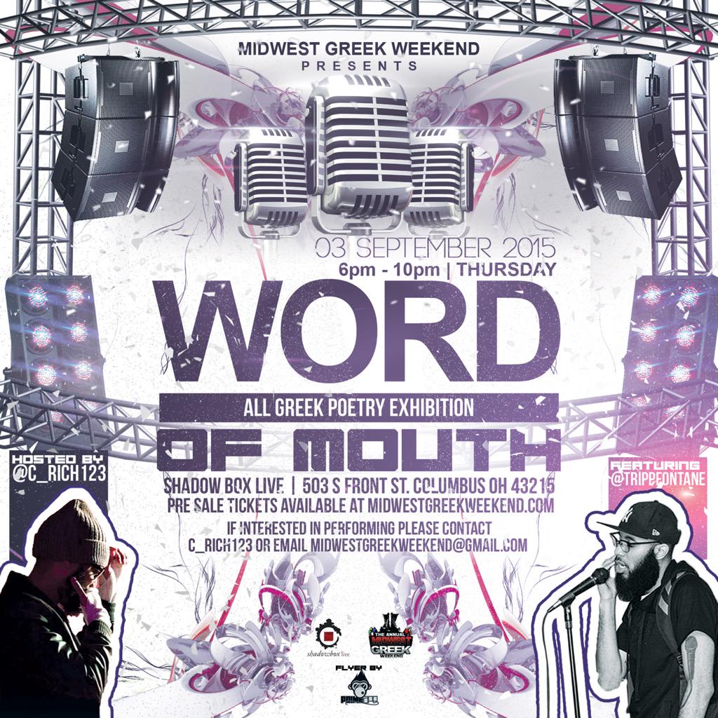TheLegacyOfJay's tweet photo. #MidwestGreekWeekend I'll be hitting the stage in Columbus 9/3/15!! I hope to see you all there!!! ✊🏾 http://t.co/ByBItqhbSR