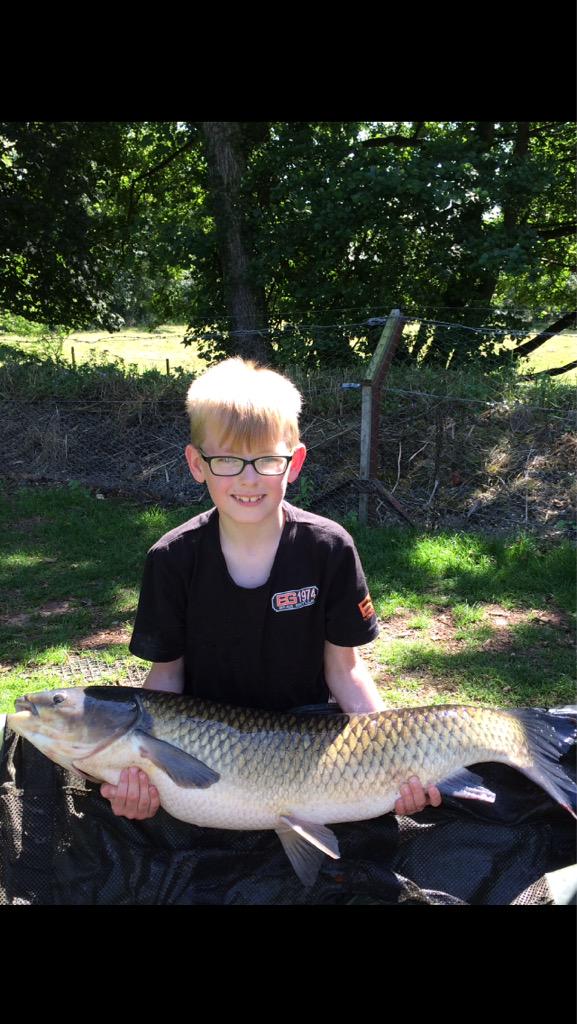 Alfie Howells with his second grass carp this one 22.8 <a href="/Taswood_lakes/">Taswood_lakes</a>