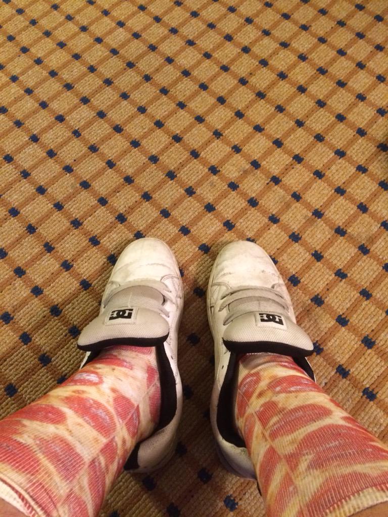 Shout outs to <a href="/JacobPoldruhi/">Jacob Poldruhi</a> who got me some pizza socks for my pizza ass! 🍕