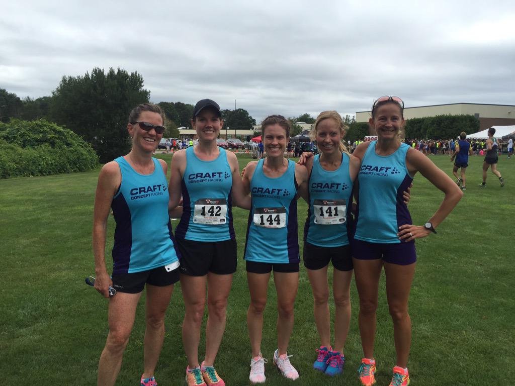 Congrats on a 4th place women's team at Bobby Doyle 5 miler. @kjgravel @ksheeds #craftconceptracing