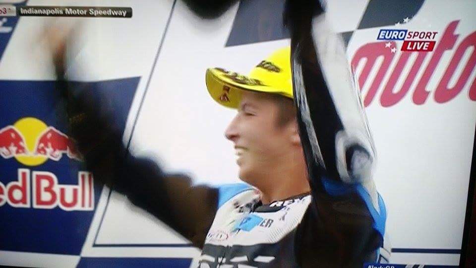 LivioLoi's tweet image. So excited with my first victory in #Moto3 still can't believe it! Thank you all for the support!! #IndyGP