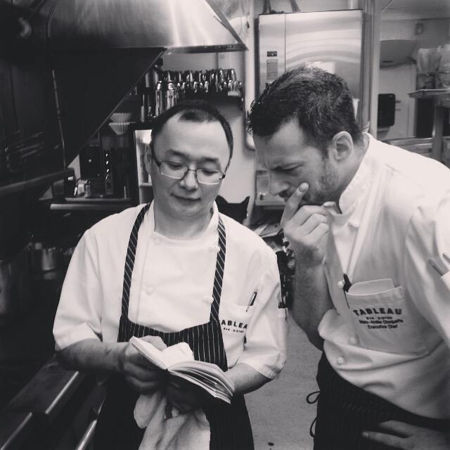 bigmac1327's tweet photo. Still time to learn few tricks from Gary Zhu. #goldendumpling #tableaubb http://t.co/7c3TEdLrBk