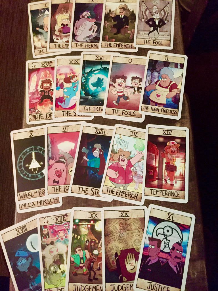 Alex Hirsch on Twitter: "Blown away by these amazing fan-made Gravity Falls  tarot cards! Tried em out and learned I have a very weird future  http://t.co/VT8frQHAjn" / Twitter