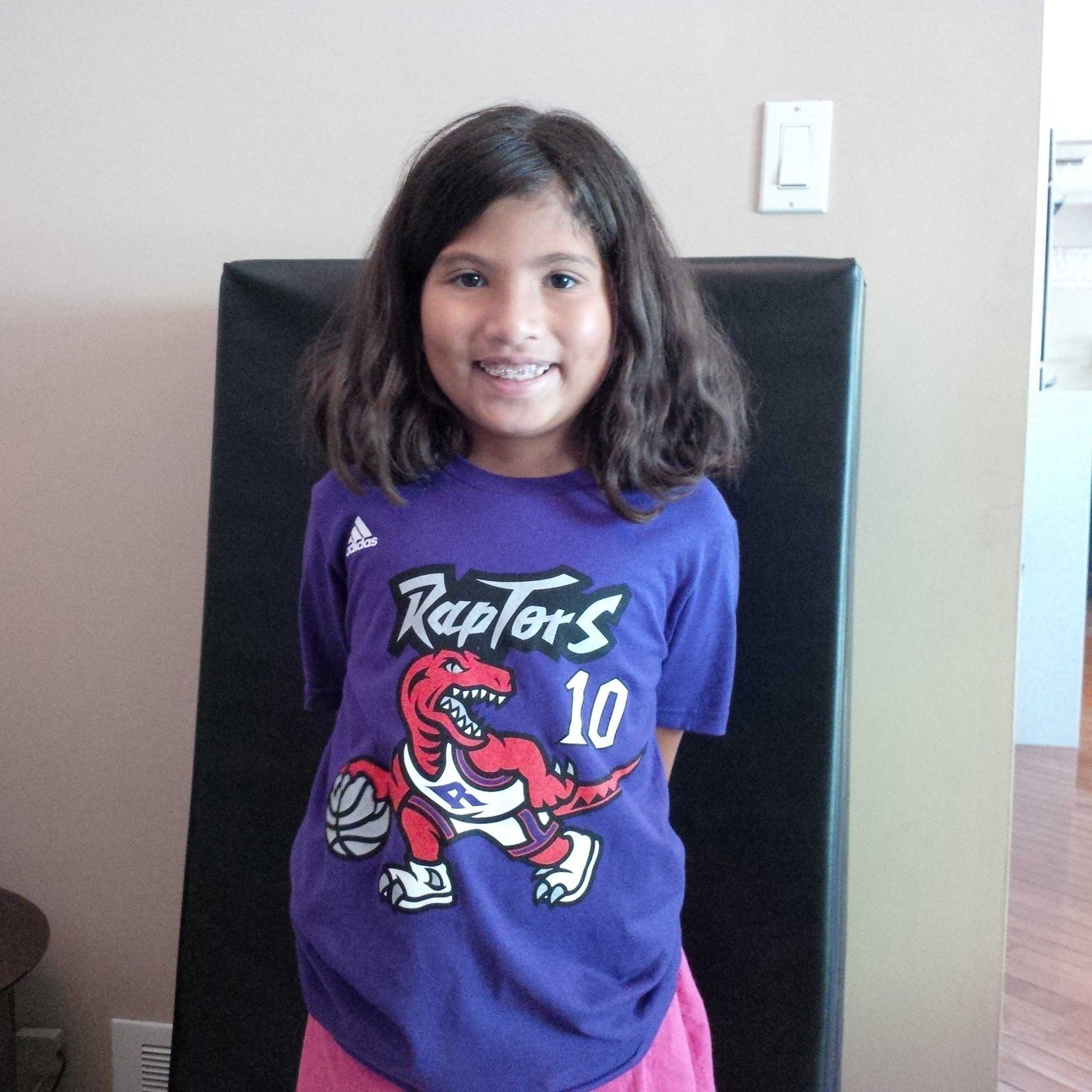 Happy 8th Bday to my Princess who shares a Bday with her favorite Raptor  