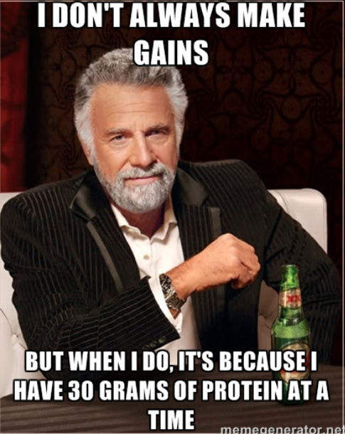 MusclePerf's tweet photo. 30 grams, 3x a day was found to be better than your nighttime protein gorging. #aimfitness http://t.co/3ShAwfjOT8 http://t.co/lSNED4XQz8