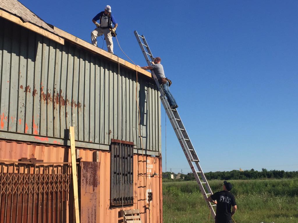 IAFFLocal4416's tweet photo. Members working to complete vent prop at our training center http://t.co/abseiJ2gNx