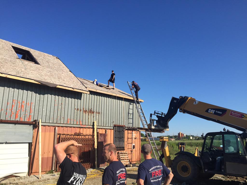 IAFFLocal4416's tweet photo. Members working to complete vent prop at our training center http://t.co/abseiJ2gNx