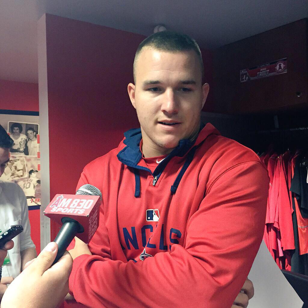 Happy birthday to this beautiful handsome mike trout! Have a good day today and let get a win tonight 
