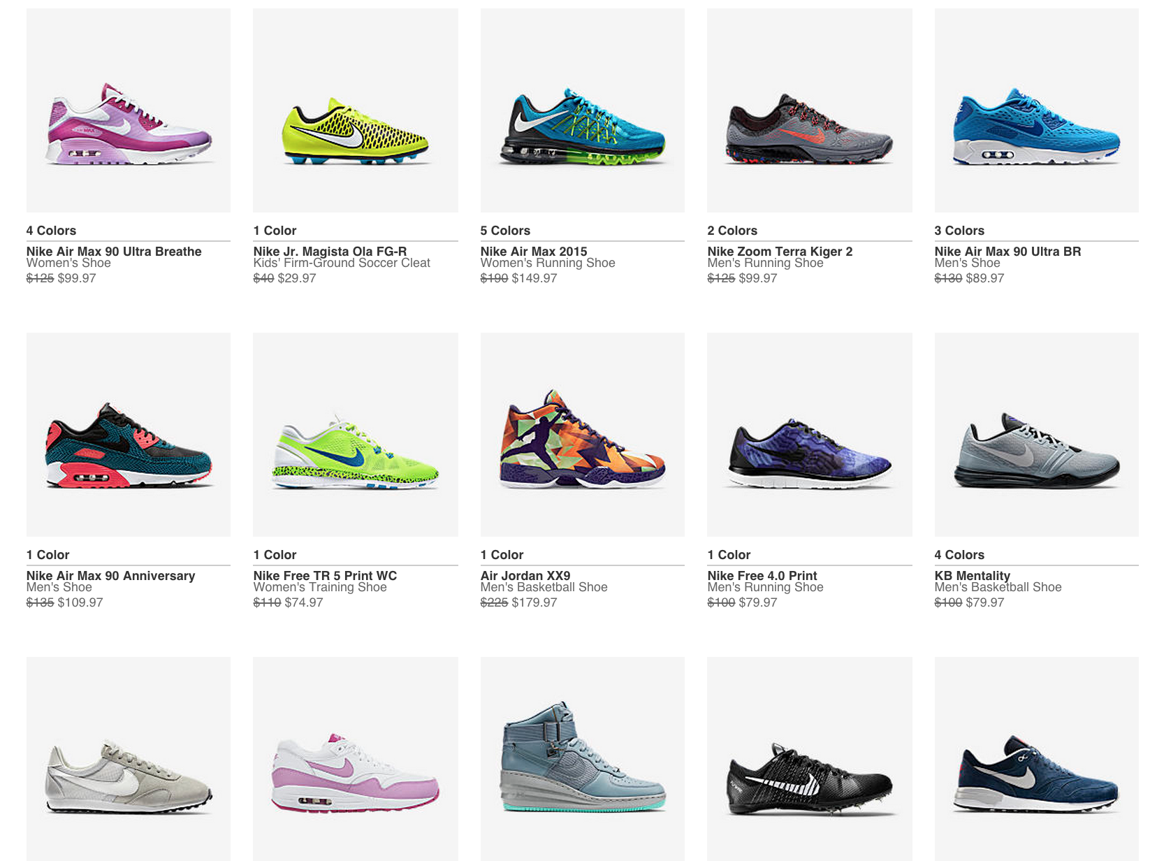 Nike air max 2015 cheap clearance